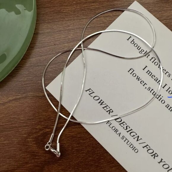 Stainless Steel Snake Chain Necklace - Picture 2 of 3